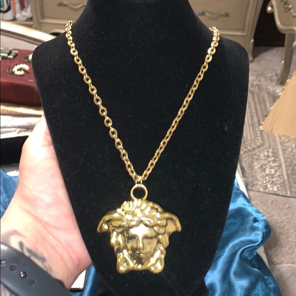 Versace Other - Versace Stamped Gold-Tone Medusa Pendant-this is heavy-not hollow(no weak necks)